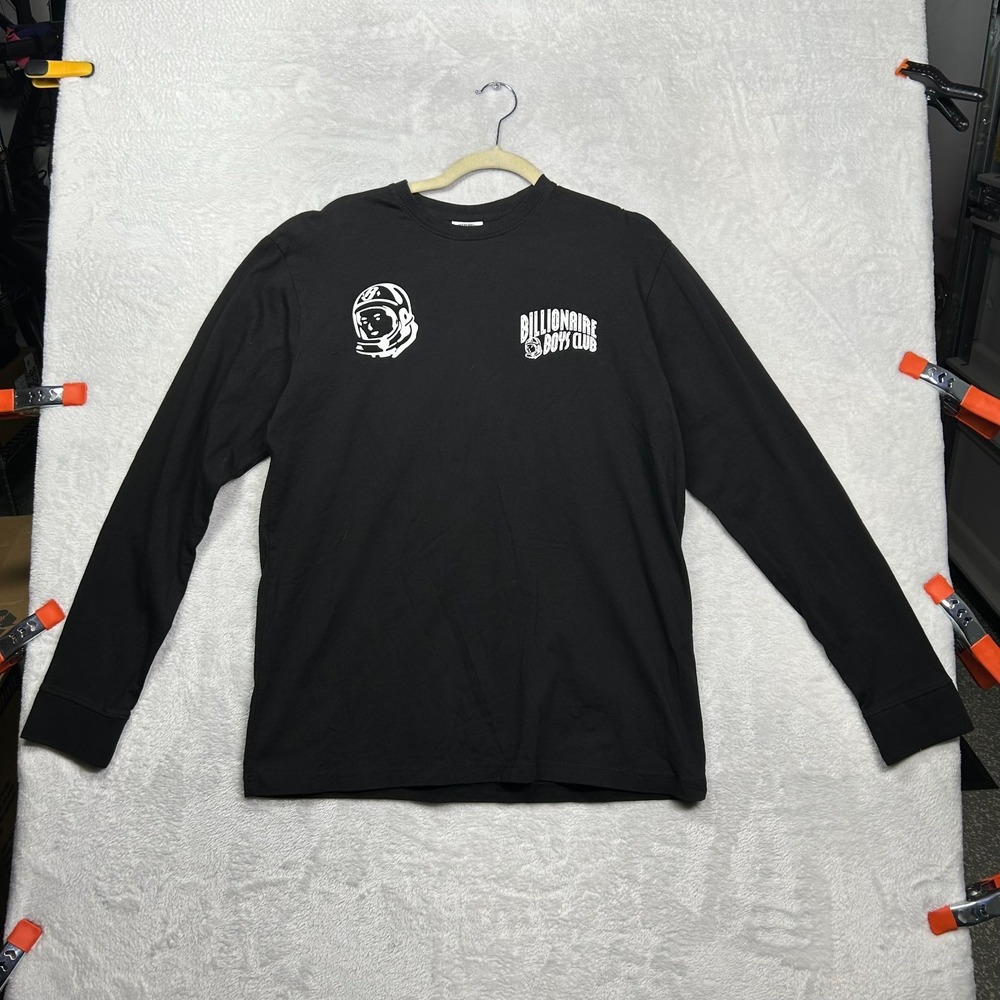 Billionaire Boys Club Helmet Long Sleeve Shirt Men's Black Fox Hunt Graphic - M